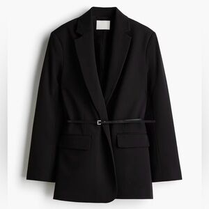 H&M Black Belted Jacket